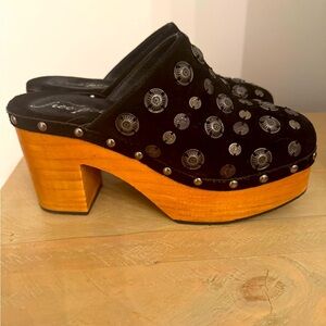 Free People Suede Clogs